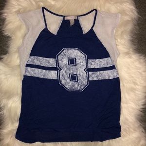 Super soft distressed jersey